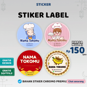 STICKER CUSTOM / STIKER LABEL MAKANAN